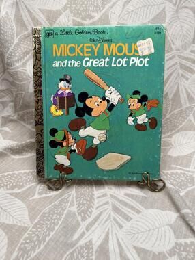Vintage 1976 Little Golden Book Mickey Mouse and the Great Lot Plot D129